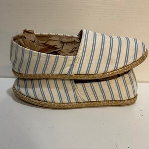 Striped Espadrille Flats